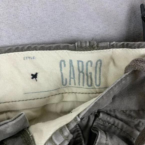 Gap Mens Pants 30 Gray Cargo Paratrooper Straight Leg Army Military Retro 30x32 - Picture 5 of 12